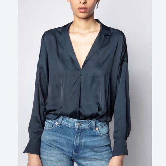 Zadig & Voltaire Tamy Satin blouse - Picture 2 of 10